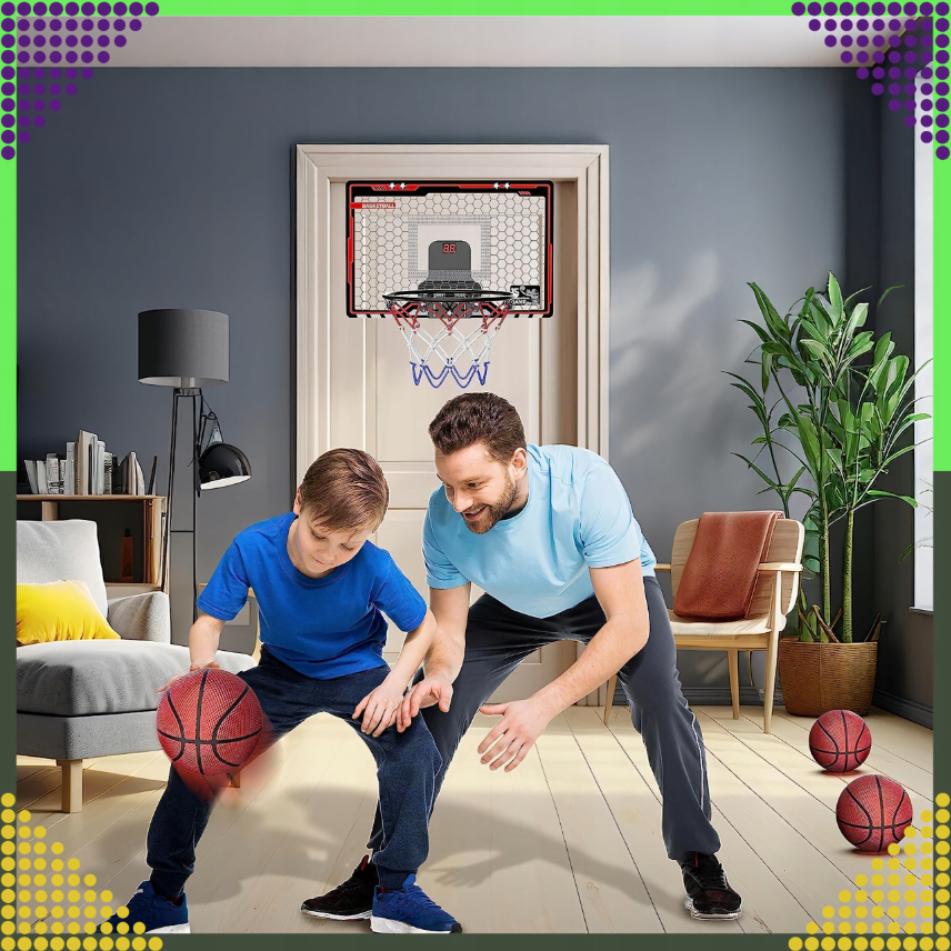 Unikalny elektroniczny kosz do koszykówki